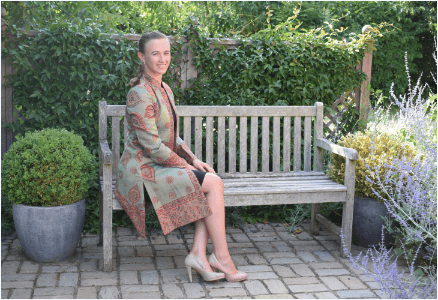 Silk and cashmere pale green mid length coat